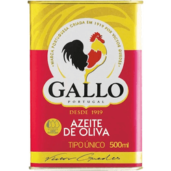 AZEITE OLIVA GALLO LT 500ML TIPO UNICO